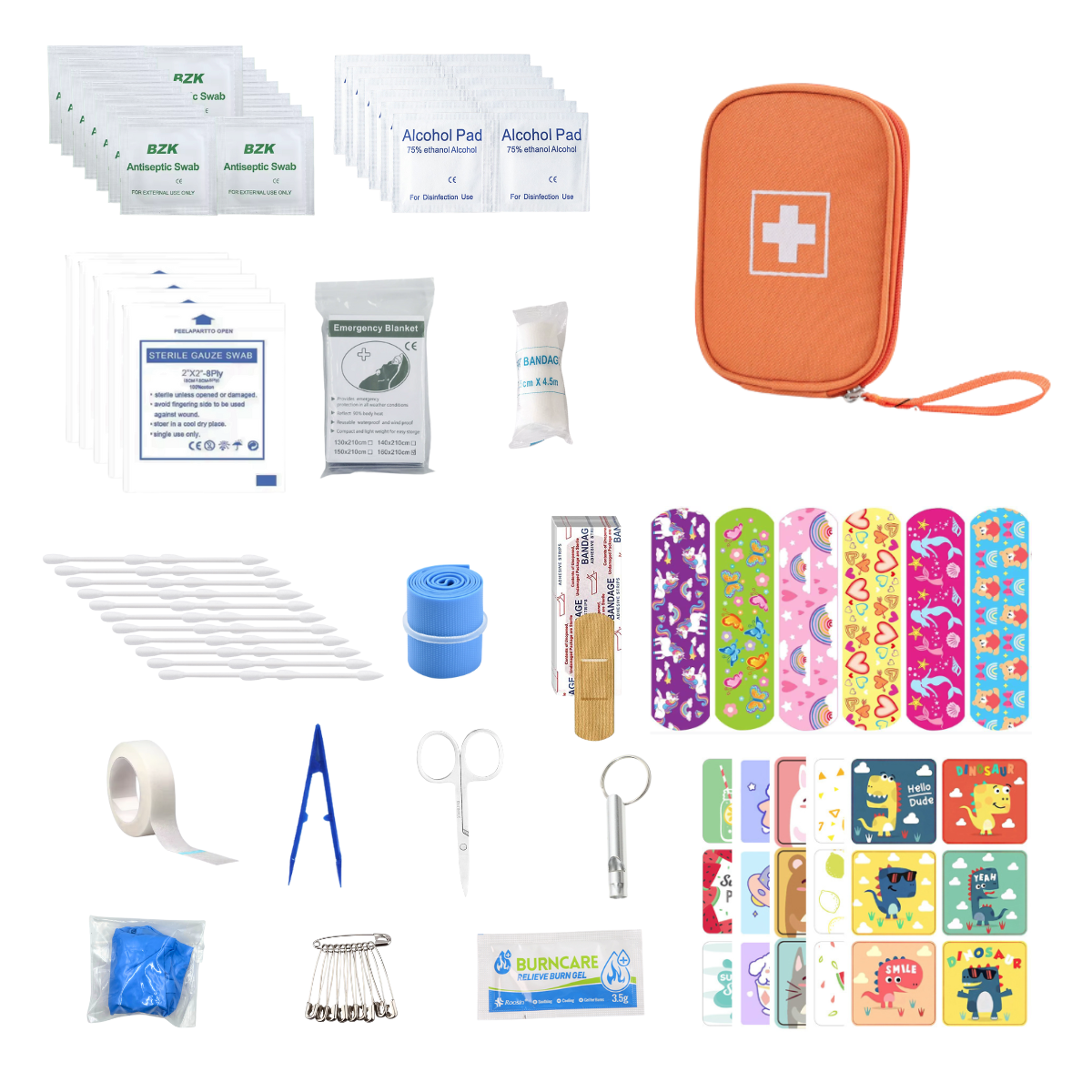 Kids First Aid Kit for Home & School, Mini First Aid Kit Travel Emergency Kit for Car Camping & Hiking Survival Medical