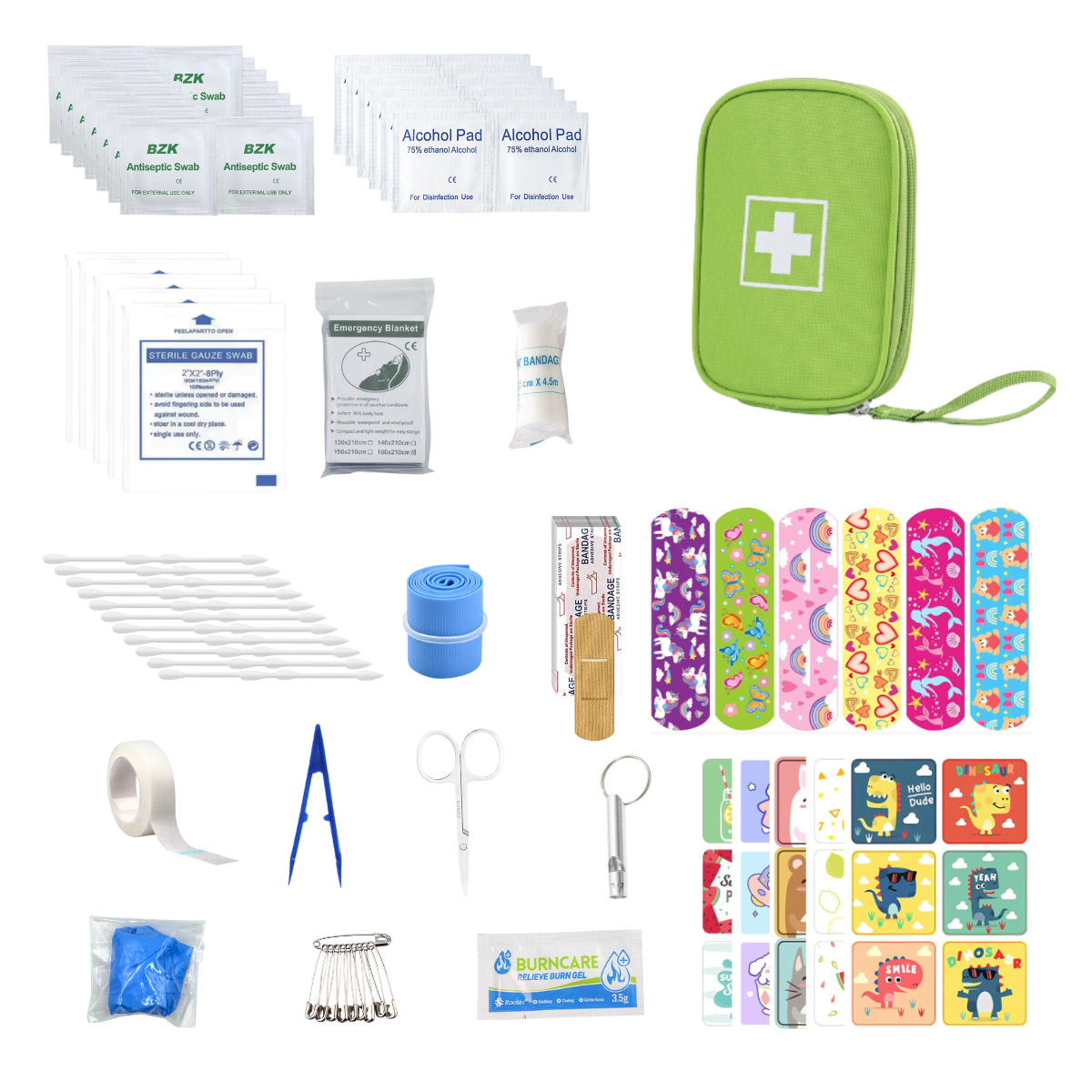 Kids First Aid Kit for Home & School, Mini First Aid Kit Travel Emergency Kit for Car Camping & Hiking Survival Medical