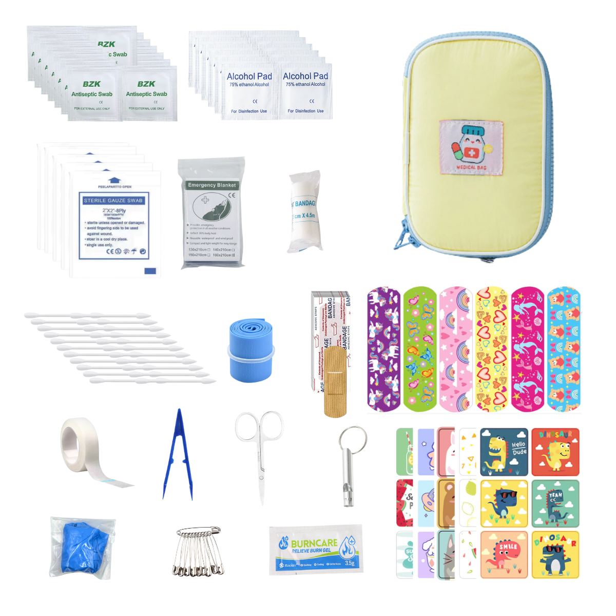 Small First Aid Kit Compact Medical Kits for Car, Home, Outdoors, Sports, Camping, Hiking and Office