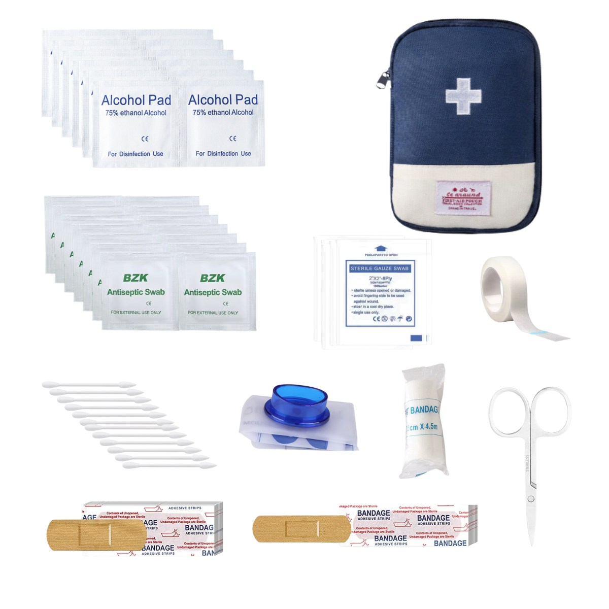 Mini First Aid Kit, Portable Small Emergency Kits Compact 1st Aid Kit for Car, Travel, Home, Camping, Outdoor, Hiking