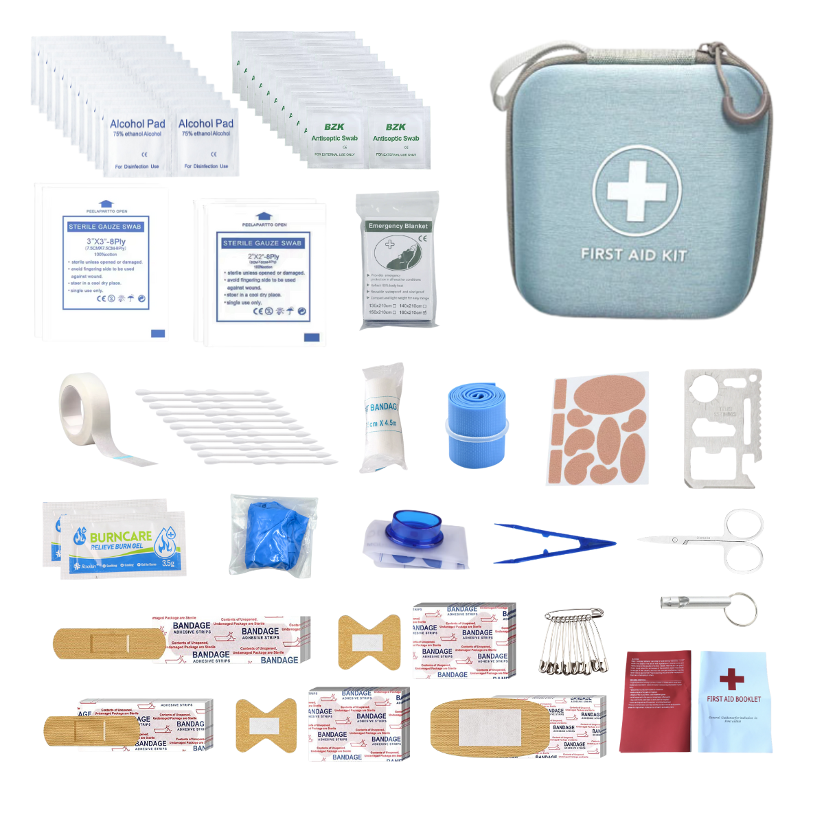 First Aid Kit Car, Travel, Home, Hiking, Camping, Survival | Small Emergency Kit, Medical Kit