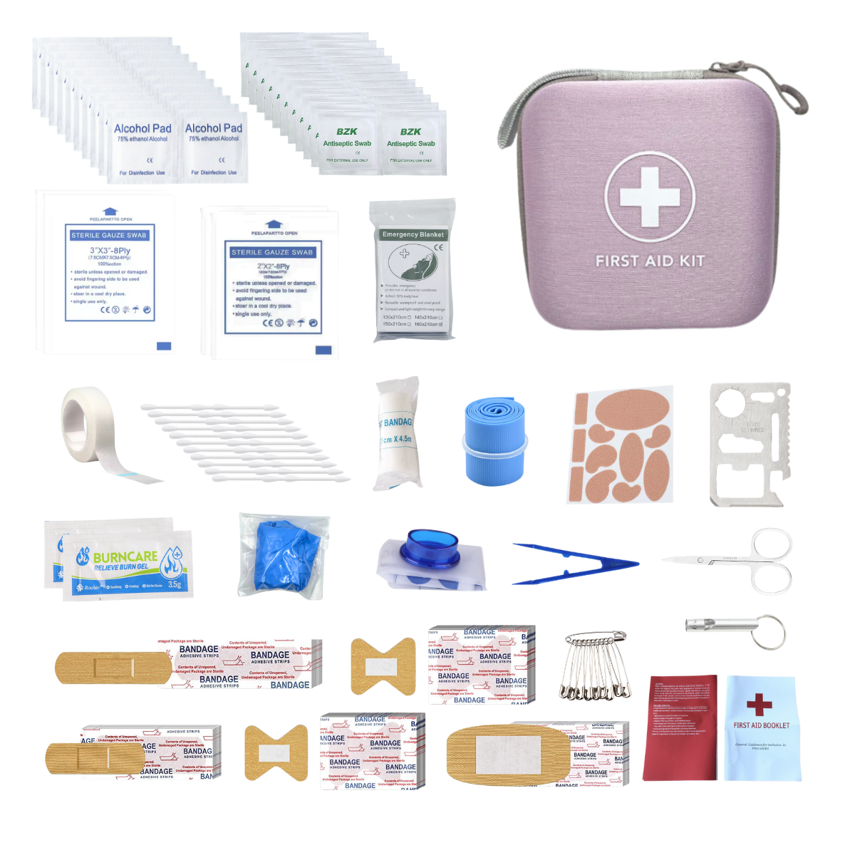 First Aid Kit Car, Travel, Home, Hiking, Camping, Survival | Small Emergency Kit, Medical Kit
