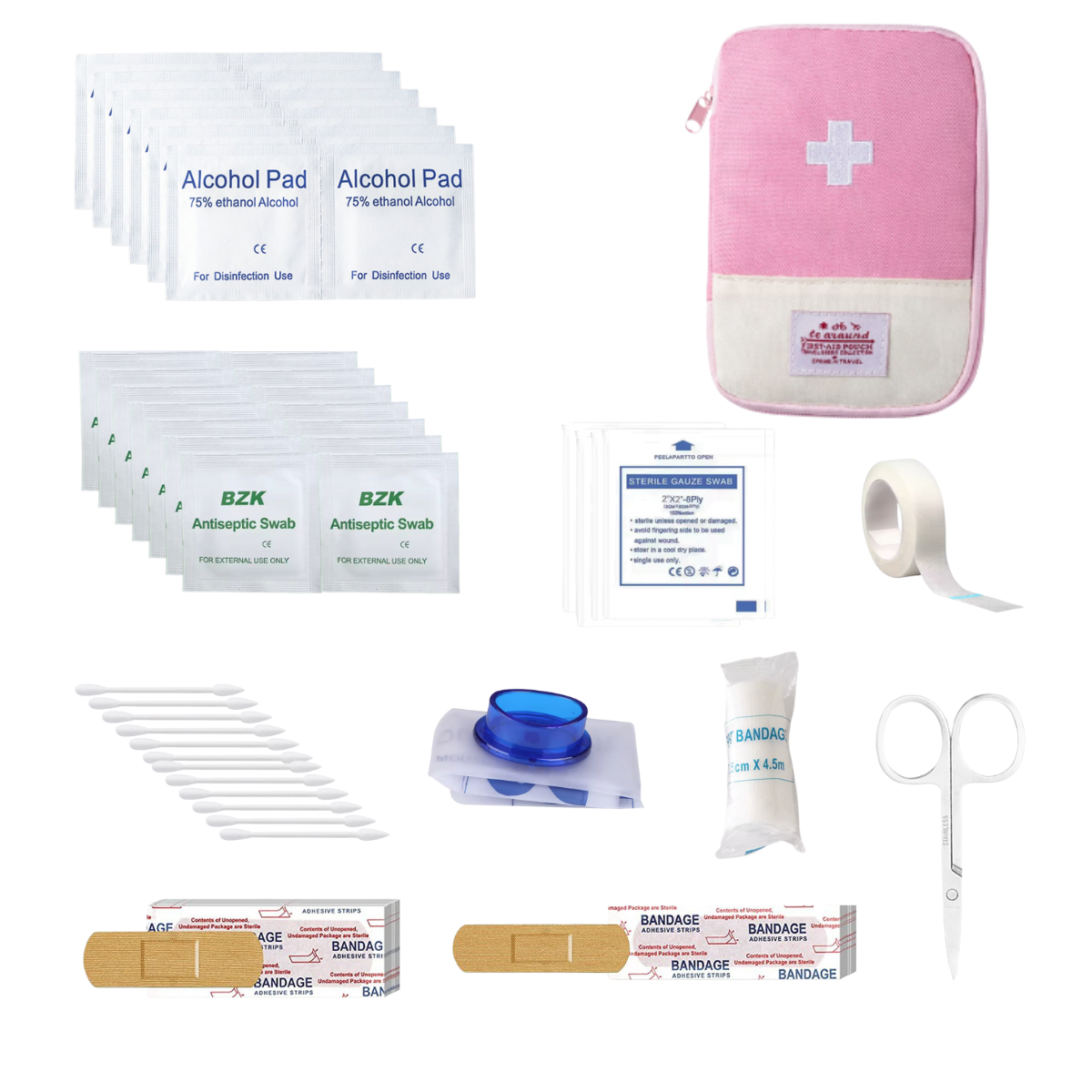 Mini First Aid Kit, Portable Small Emergency Kits Compact 1st Aid Kit for Car, Travel, Home, Camping, Outdoor, Hiking