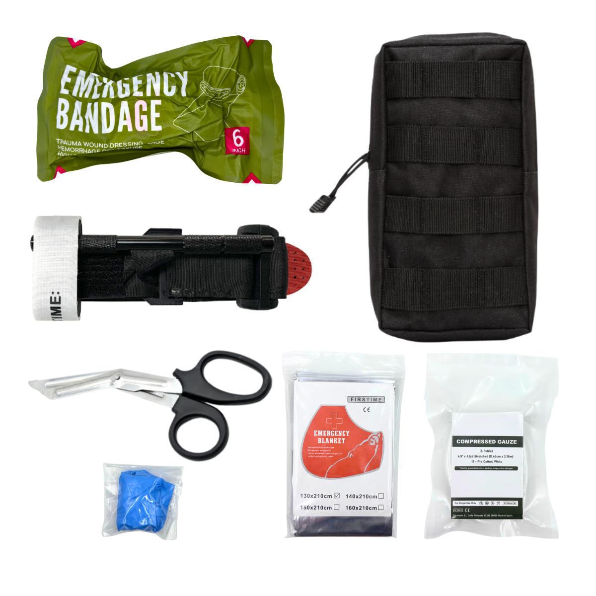 Survival First Aid Kit Survival Full Set Molle Outdoor Gear Emergency Kits Trauma Bag Camping Hiking IFAK Adventures Bag