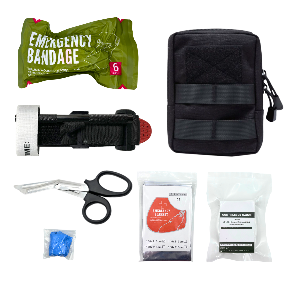 IFAK Tactical Molle Pouch Survival First Aid Kit for Emergency Rescue Outdoor Camping Hiking Sports Portable