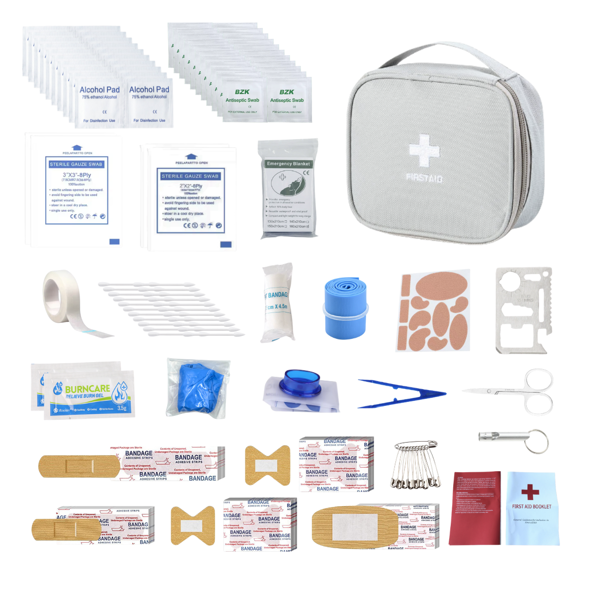 Multifunctional First Aid Kit With Supplies Inside Travel Compact First Aid Kit for Home, School, OutdoorActivities, Hiking, Car