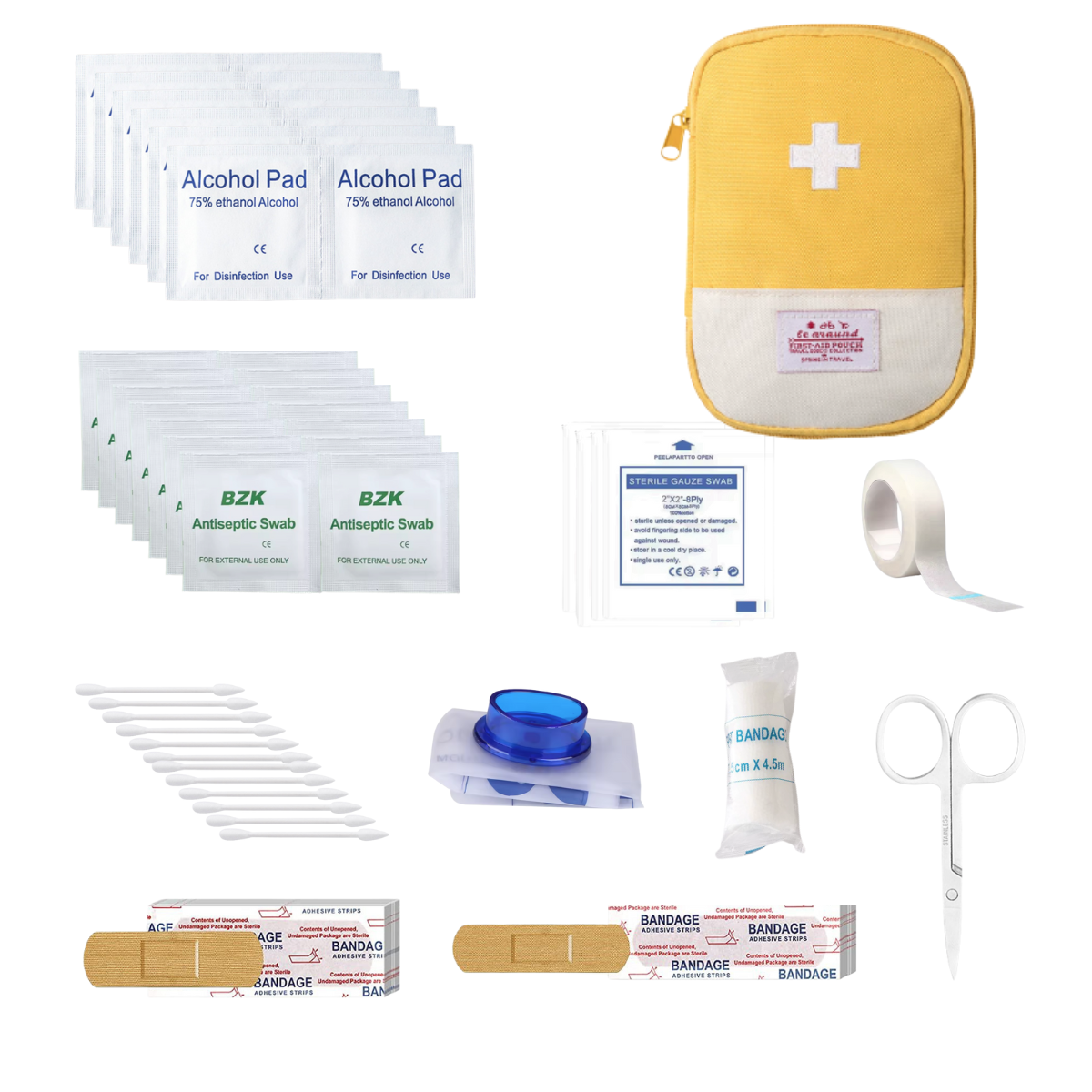 Mini First Aid Kit, Portable Small Emergency Kits Compact 1st Aid Kit for Car, Travel, Home, Camping, Outdoor, Hiking