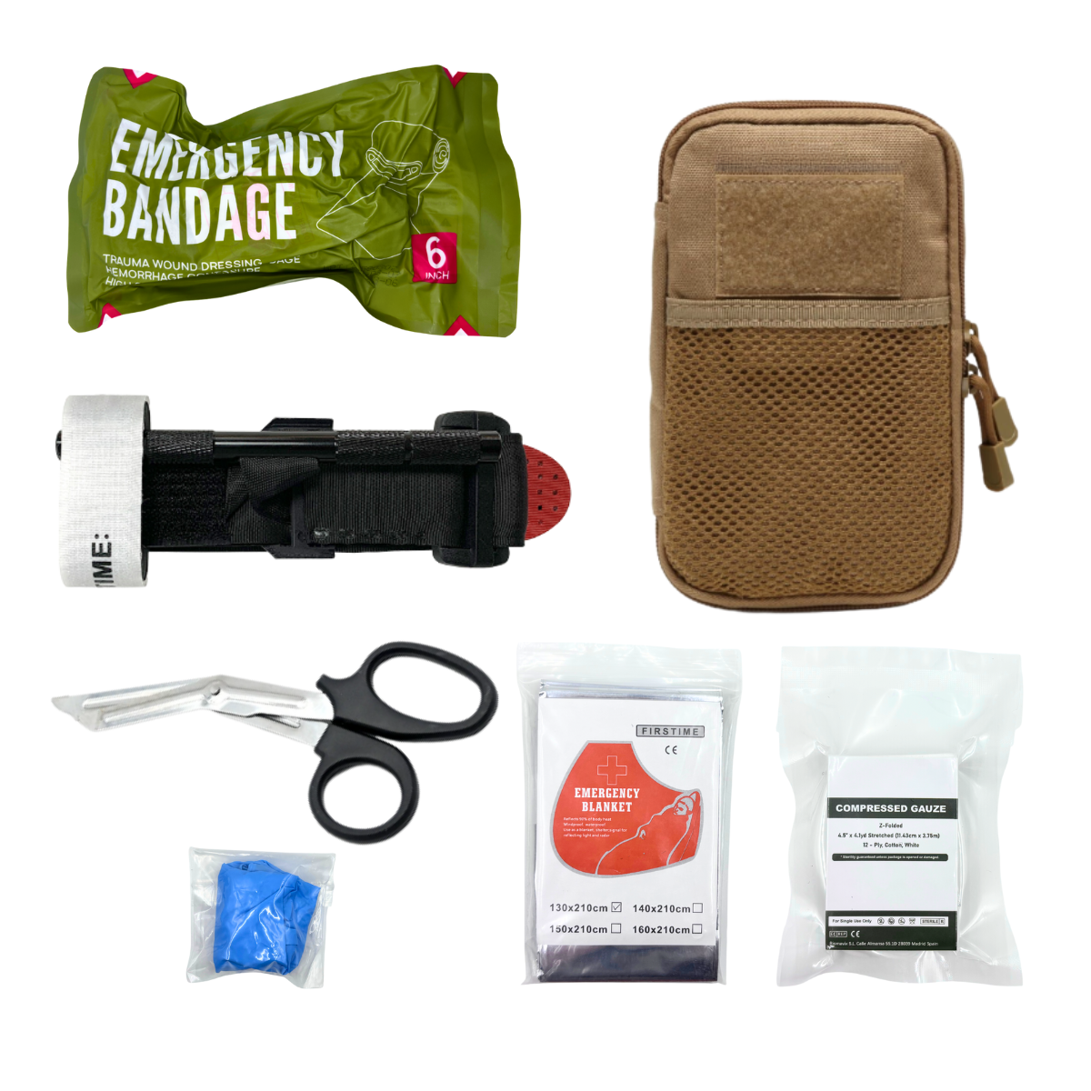 IFAK Tactical Molle Pouch Survival First Aid Kit for Emergency Rescue Outdoor Camping Hiking Sports Portable