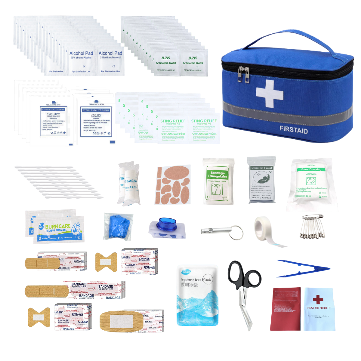 First Aid Kit, Multi-purpose Emergency Medical Supplies Portable Medical Bag, For Outdoor Hiking, Camping And More Rescue