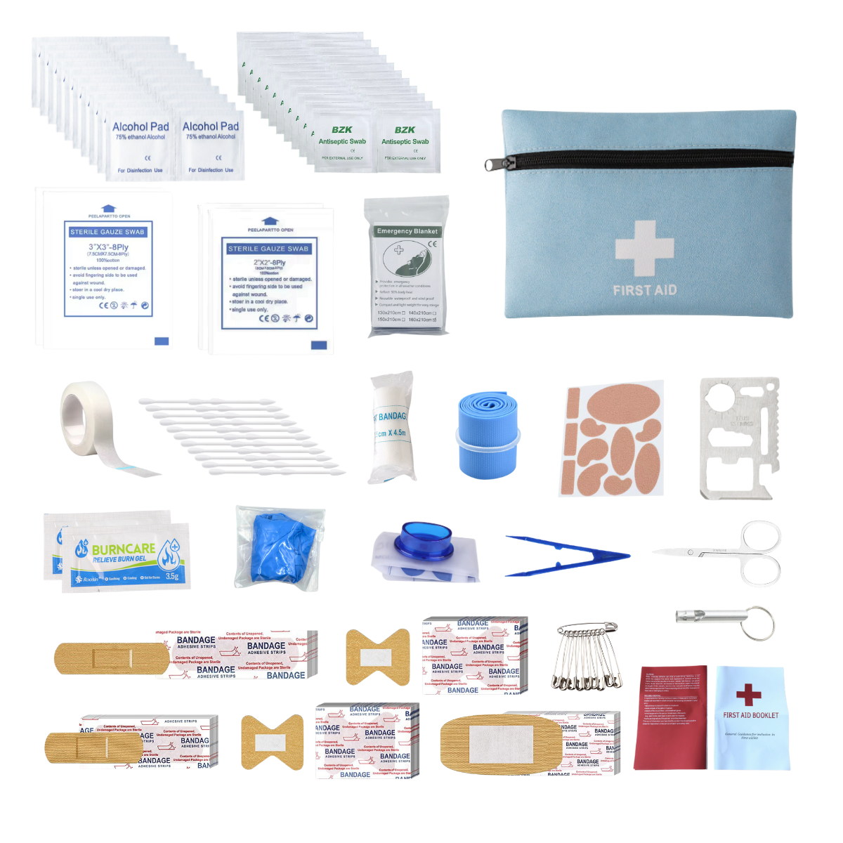 First Aid Kit Home Care Waterproof Compact Trauma Medical Kits for Emergencies Home Car Travel Outdoor Camping Hiking