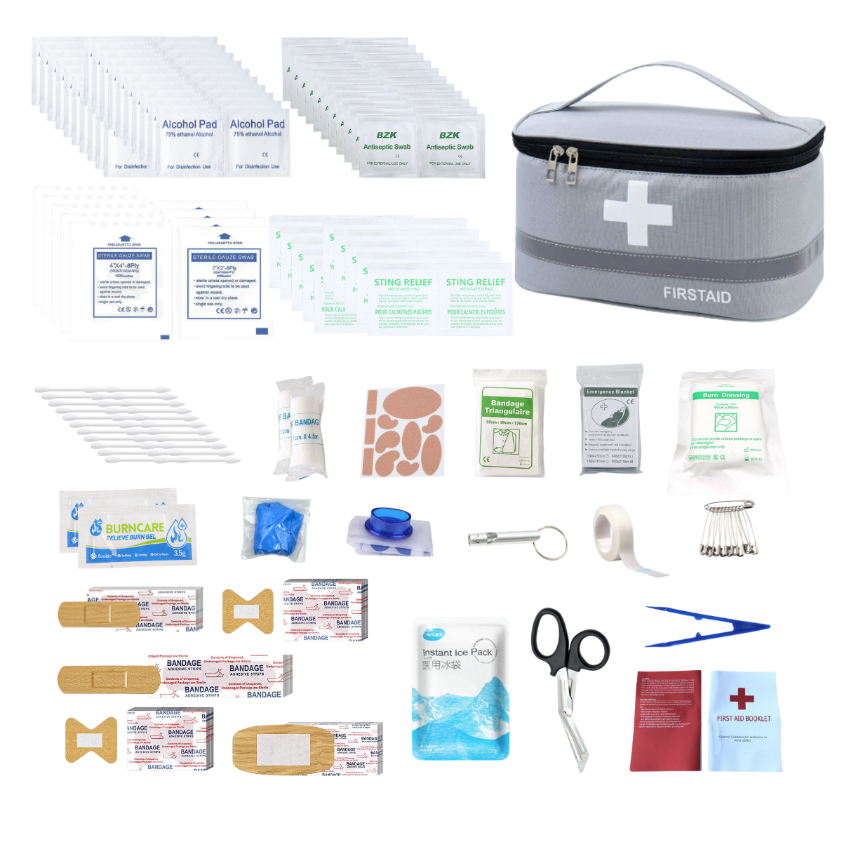 First Aid Kit, Multi-purpose Emergency Medical Supplies Portable Medical Bag, For Outdoor Hiking, Camping And More Rescue