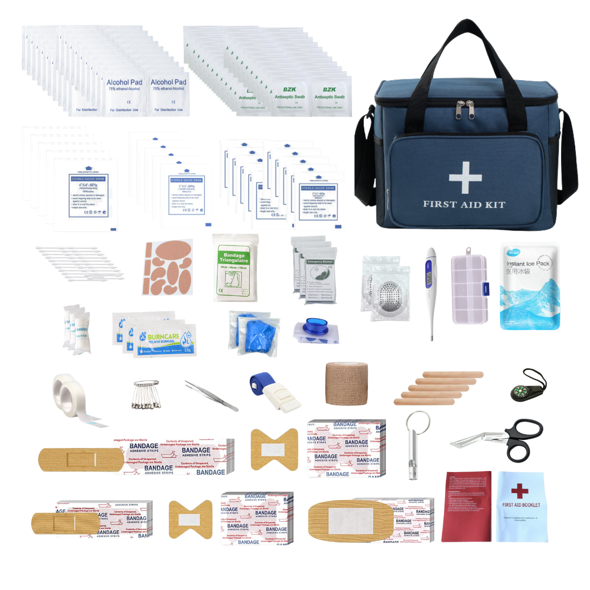 Portable First Aid Kit Red Car Emergency Kit Accessories For Home Family Travel Outdoor Emergency Medical Treatment