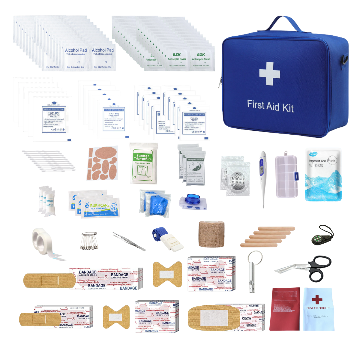 First Aid Kit, Upgraded IFAK Tearable Emergency Kit, Emergency Survival Kit for Travelling, Outdoor Hiking, Camping, etc