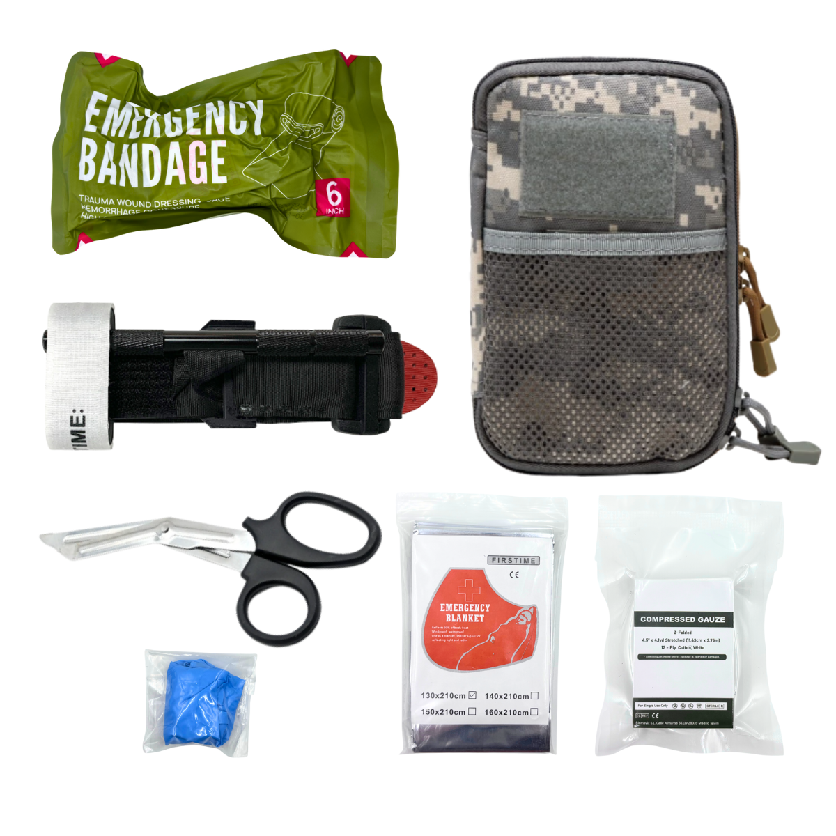 IFAK Tactical Molle Pouch Survival First Aid Kit for Emergency Rescue Outdoor Camping Hiking Sports Portable