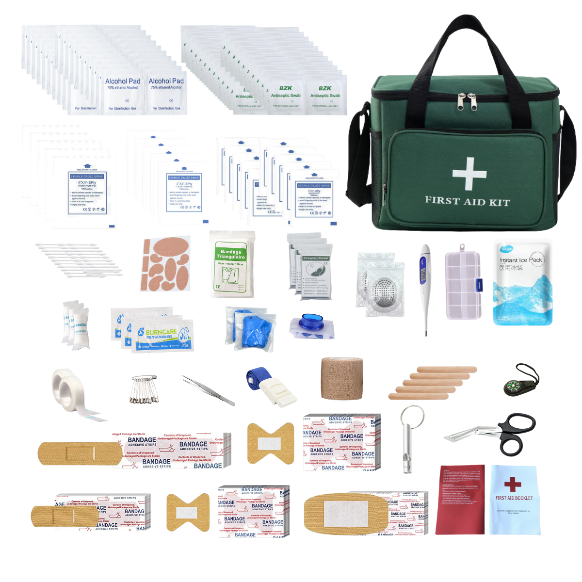 Portable First Aid Kit Red Car Emergency Kit Accessories For Home Family Travel Outdoor Emergency Medical Treatment