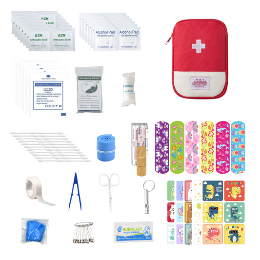 Small First Aid Kit for Kids and Adults, Medical Kit for Home, Travel, Hiking, Backpack