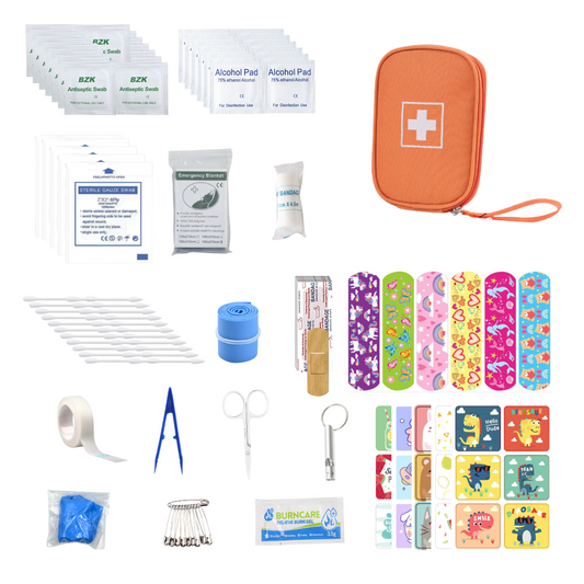 Kids First Aid Kit for Home & School, Mini First Aid Kit Travel Emergency Kit for Car Camping & Hiking Survival Medical