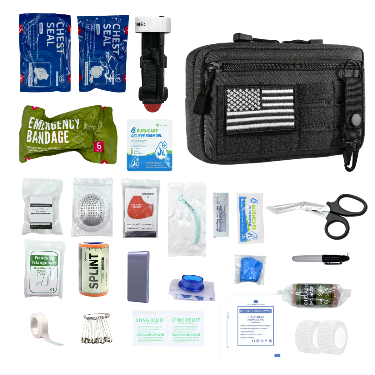 Upgrade Molle Rip Away Ifak Pouch, Tactical Small Belt First Aid Pouch Medical Utility EMT Pouch