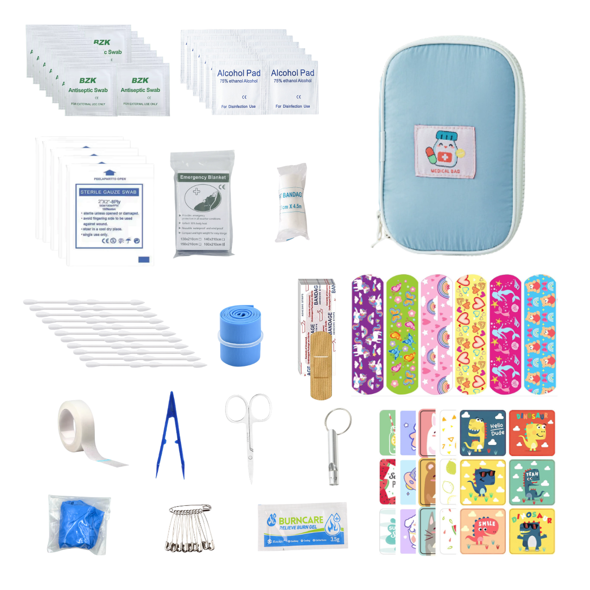 Small First Aid Kit Compact Medical Kits for Car, Home, Outdoors, Sports, Camping, Hiking and Office
