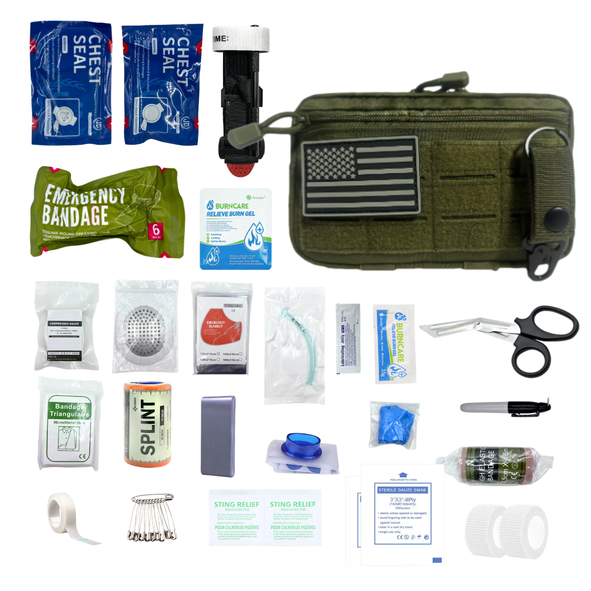Upgrade Molle Rip Away Ifak Pouch, Tactical Small Belt First Aid Pouch Medical Utility EMT Pouch