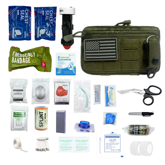 Upgrade Molle Rip Away Ifak Pouch, Tactical Small Belt First Aid Pouch Medical Utility EMT Pouch