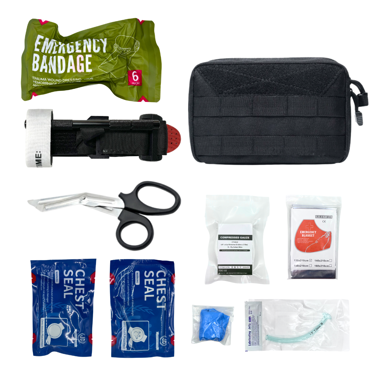 Survival First Aid Kit Survival Full Set Molle Outdoor Gear Emergency Kits Trauma Bag Camping Hiking IFAK Adventures Bag