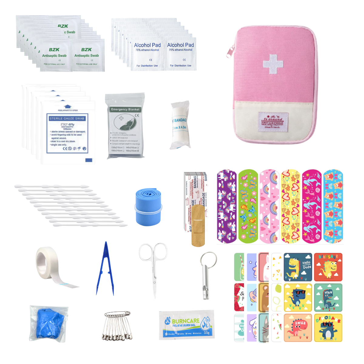 Small First Aid Kit for Kids and Adults, Medical Kit for Home, Travel, Hiking, Backpack