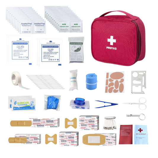 Multifunctional First Aid Kit With Supplies Inside Travel Compact First Aid Kit for Home, School, OutdoorActivities, Hiking, Car