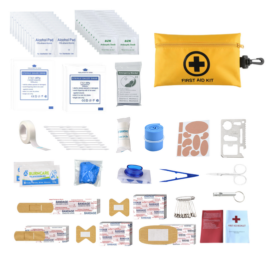 First Aid Kit for Home Car Travel Emergency Kits for Hiking Camping Small Trauma Kit for Boat Vehicle Lightweight Compact Pocket Aid Kit for Sports Outdoor Survival