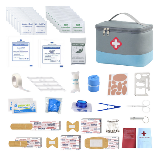 Family Car Travel First Aid Kit for Home, Car, Travel, Business, Survival, Office, Camping, Hiking, Boa