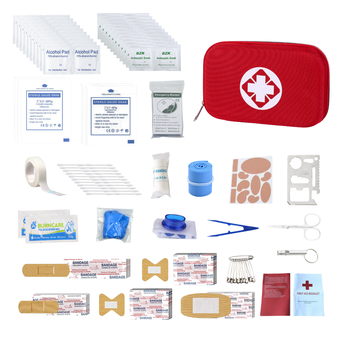 Complete Portable Emergency Medical First Aid Kit Bag Storage Box For Household Outdoor Travel Camping Equipment Medicine