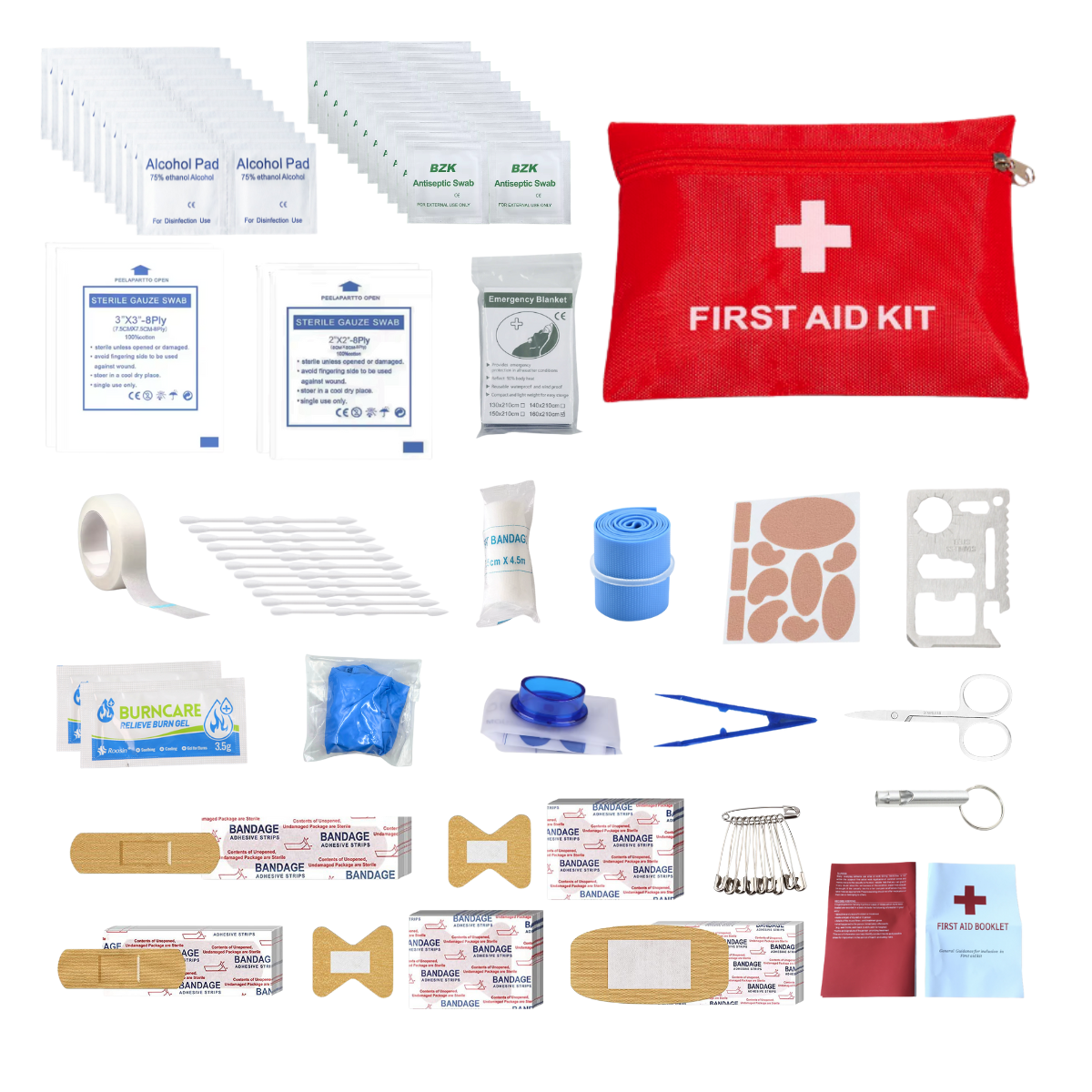 Outdoor Travel First Aid Kit, lightweight, portable and waterproof, suitable for hiking, climbing, car and cycling