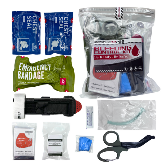 IFAK First Aid Kit, Emergency Bleeding Control & Trauma Kit Med Pack for Car Travel Camping Hiking Military, Combat Survival Gear