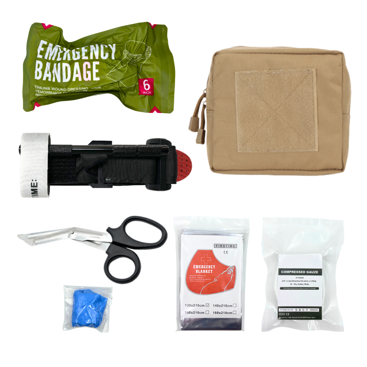 EMT Tactical Emergency Kit,First Aid Kit for Hiking and Camping,For Outdoor First Aid,Camping,Fishing,Army,Hiking
