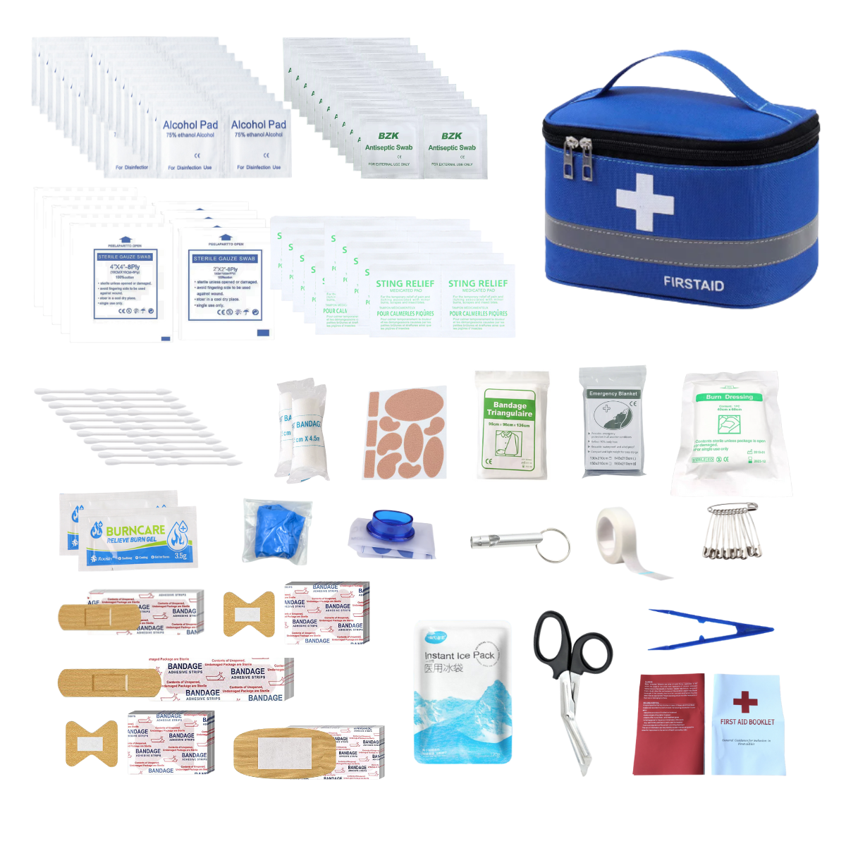 Emergency First Aid Kit Versatile Protable First Aid Medical Bag for Home Car Outdoor Use