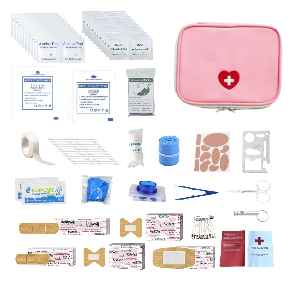 Mini First Aid Kit Small Emergency Medical Kit for Home, Car, Travel, Camping & Outdoor Activities