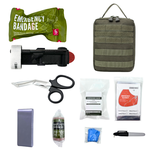 Emergency First Aid Kit Bag - Molle Medical Pouch for Hiking Hunting Outdoor Camping Survival