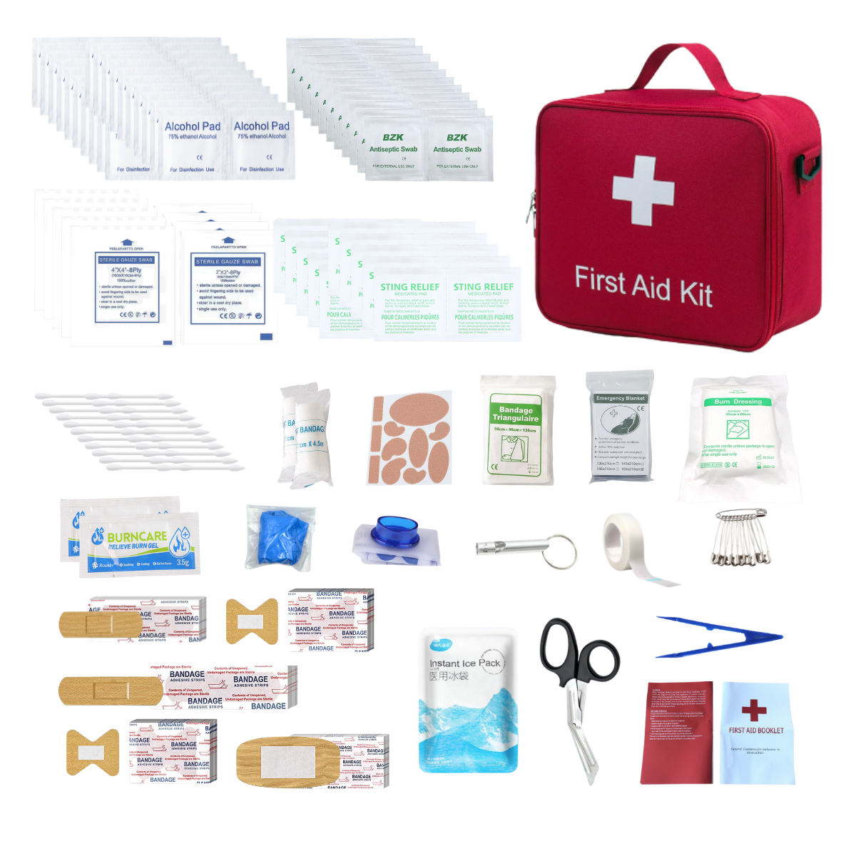 Travel First Aid Kit ,Ready for Emergency at Home, Outdoors, Car, Camping, Workplace, Hiking