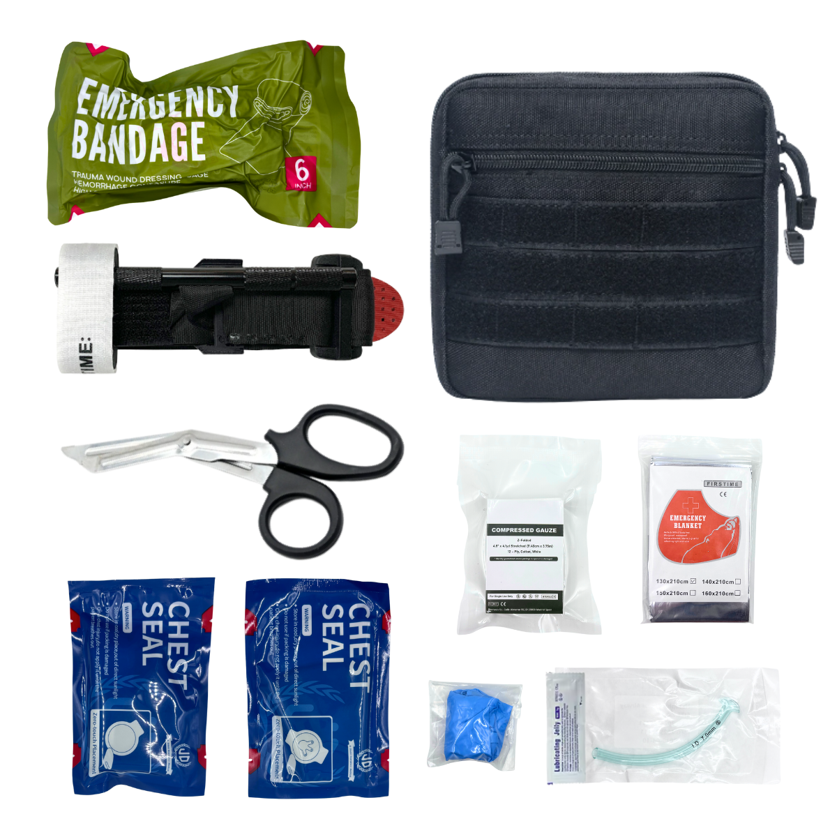 EMT Pouch, Rip Away Molle Medical Pouches Tear-Away First Aid Kit Emergency Survival Bag for Travel Outdoor Hiking