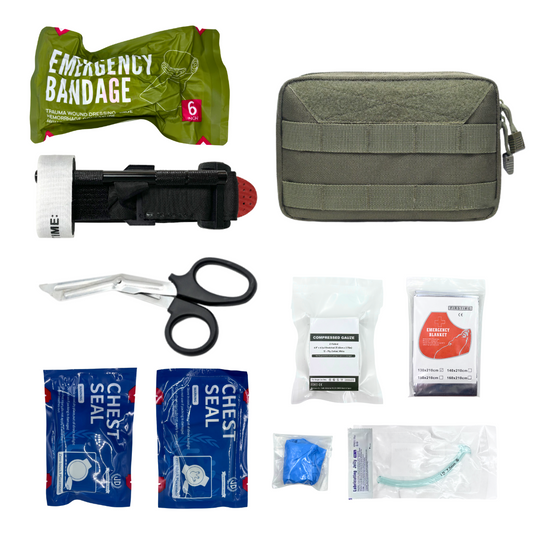 Survival First Aid Kit Survival Full Set Molle Outdoor Gear Emergency Kits Trauma Bag Camping Hiking IFAK Adventures Bag