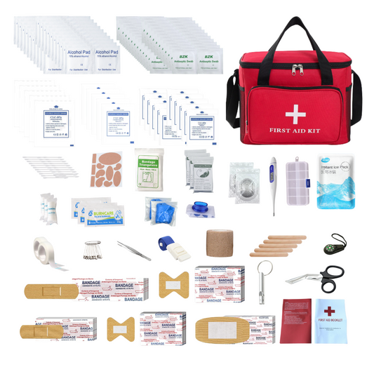 Portable First Aid Kit Red Car Emergency Kit Accessories For Home Family Travel Outdoor Emergency Medical Treatment