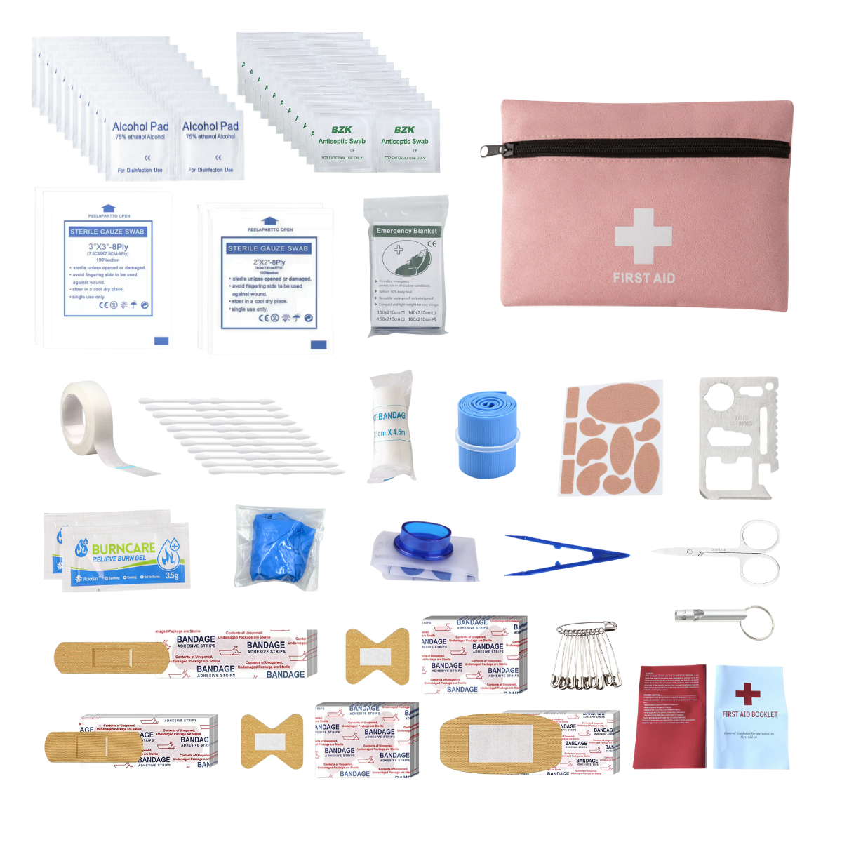 First Aid Kit Home Care Waterproof Compact Trauma Medical Kits for Emergencies Home Car Travel Outdoor Camping Hiking