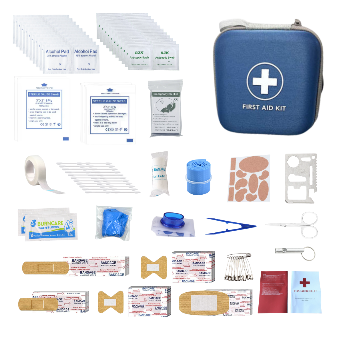 First Aid Kit Car, Travel, Home, Hiking, Camping, Survival | Small Emergency Kit, Medical Kit