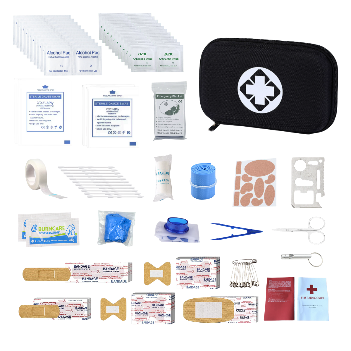 Complete Portable Emergency Medical First Aid Kit Bag Storage Box For Household Outdoor Travel Camping Equipment Medicine