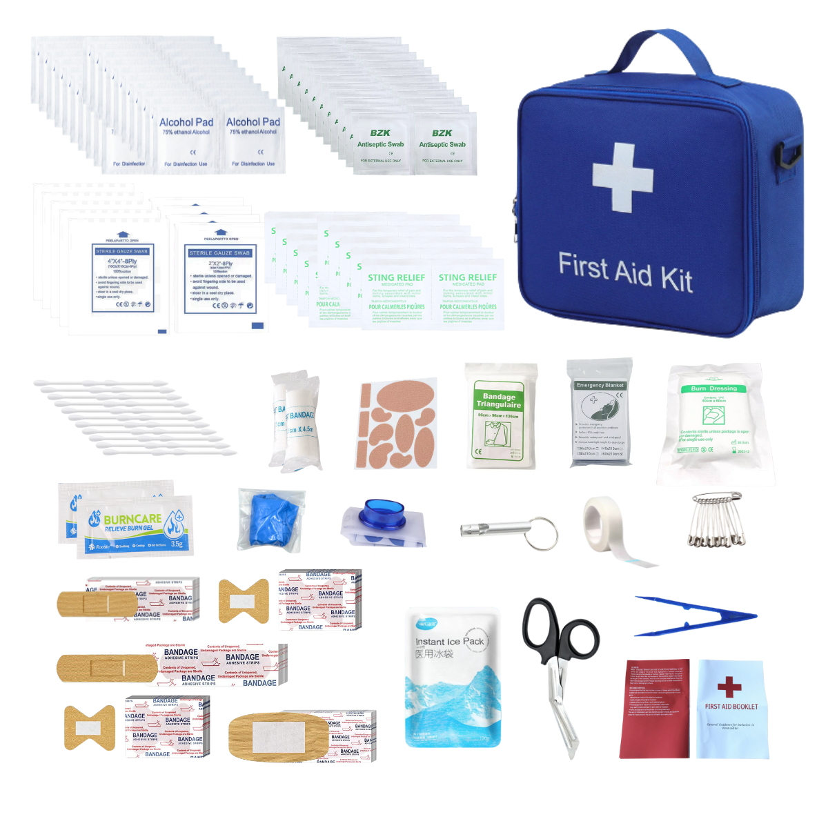 Travel First Aid Kit ,Ready for Emergency at Home, Outdoors, Car, Camping, Workplace, Hiking