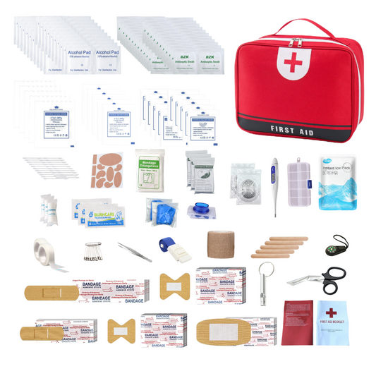 Family Car Travel First Aid Kit for Home, Car, Travel, Business, Survival, Office, Camping, Hiking