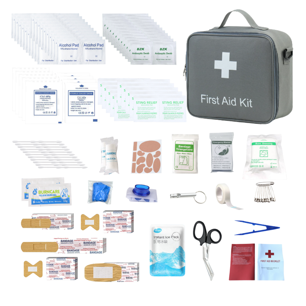 Travel First Aid Kit ,Ready for Emergency at Home, Outdoors, Car, Camping, Workplace, Hiking