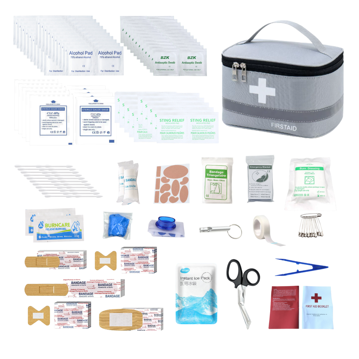 Emergency First Aid Kit Versatile Protable First Aid Medical Bag for Home Car Outdoor Use