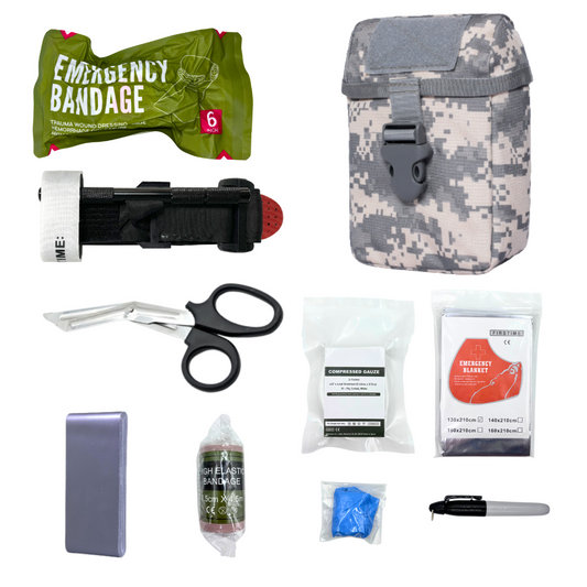 IFAK Pouch - Large IFAK Molle Pouch Empty First Aid Bags Only Medical Trauma Kit Bag EMT Pouch MED Waist Bag，Outdoor