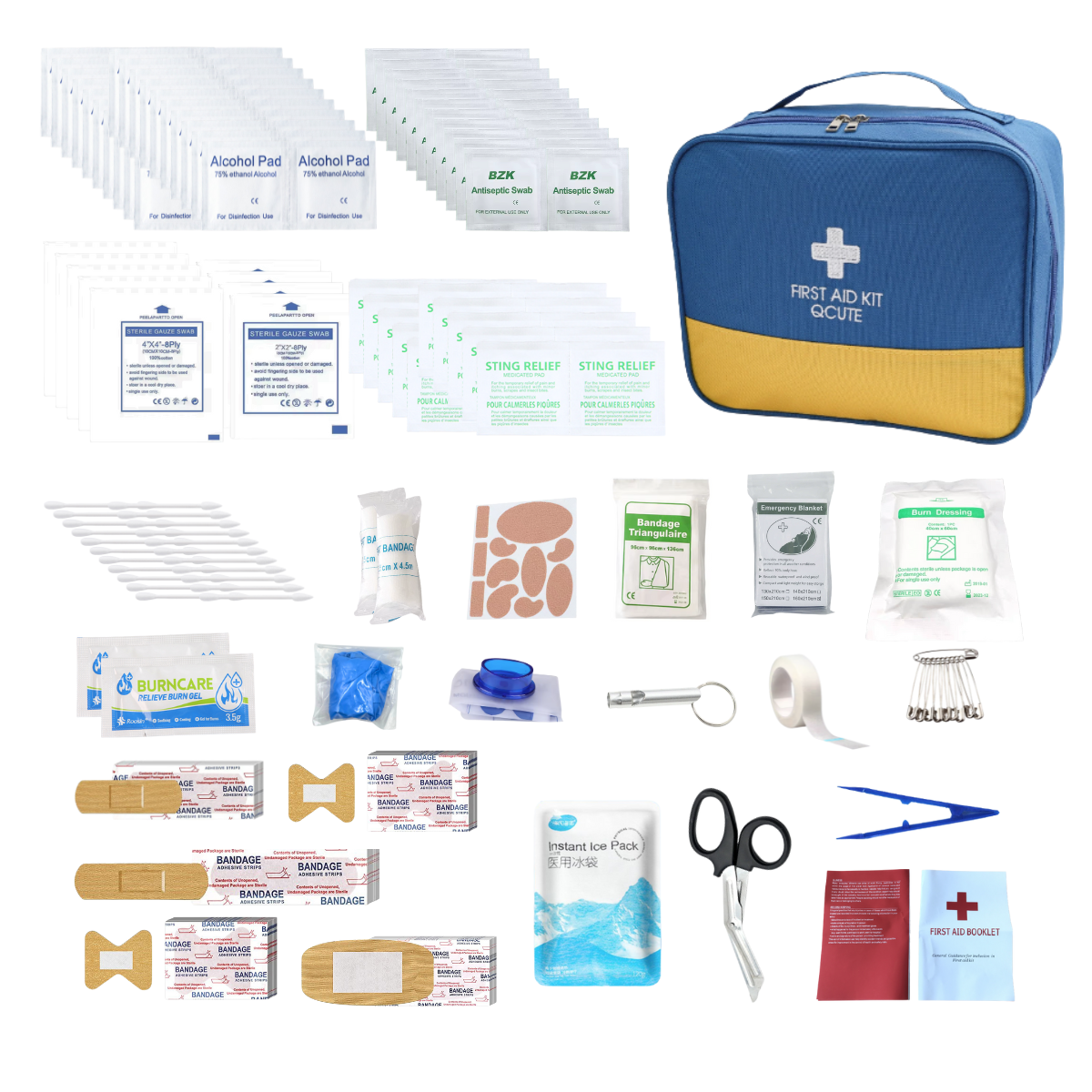 Multi-purpose Emergency Medical Supplies Portable Medical Kit for Outdoor Hunting, Hiking, Camping, etc. Outdoor First Aid Kit